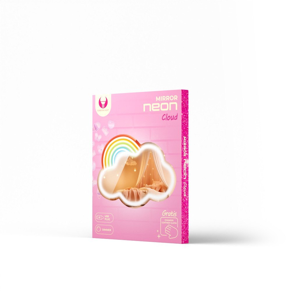 Neon MIRROR LED CHMURKA multikolor FMNE05 Forever Light